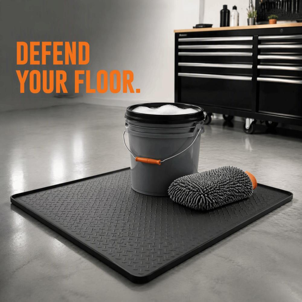 Oil Resistant Garage Floor Protection Pad Silicone Maintenance Mat Oil Spill Mat Car Repair