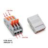 1~100pcs Quick Wire Connectors Universal Compact Splicing Wiring Cable Connection 0.08-4.0mm2 Push-in Conductor Terminal