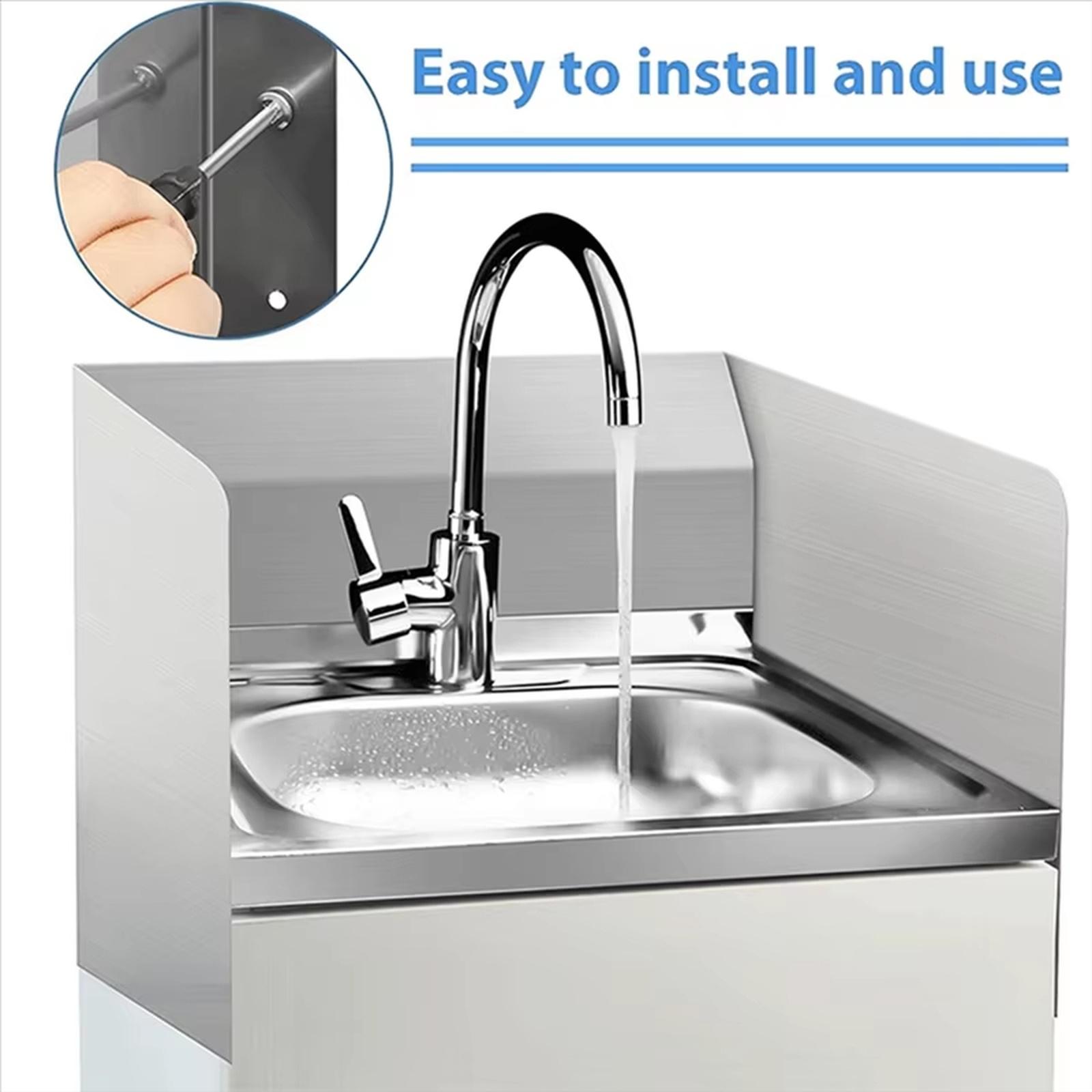 

A45-Kitchen Sink Water Guard, Dish Washing Baffle Board Sink Board Protector,Sink - Proof Retaining Plate One Size