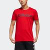 Adidas Neo Sports Print Logo Crew Neck T-Shirt Men Tops Red FP7388