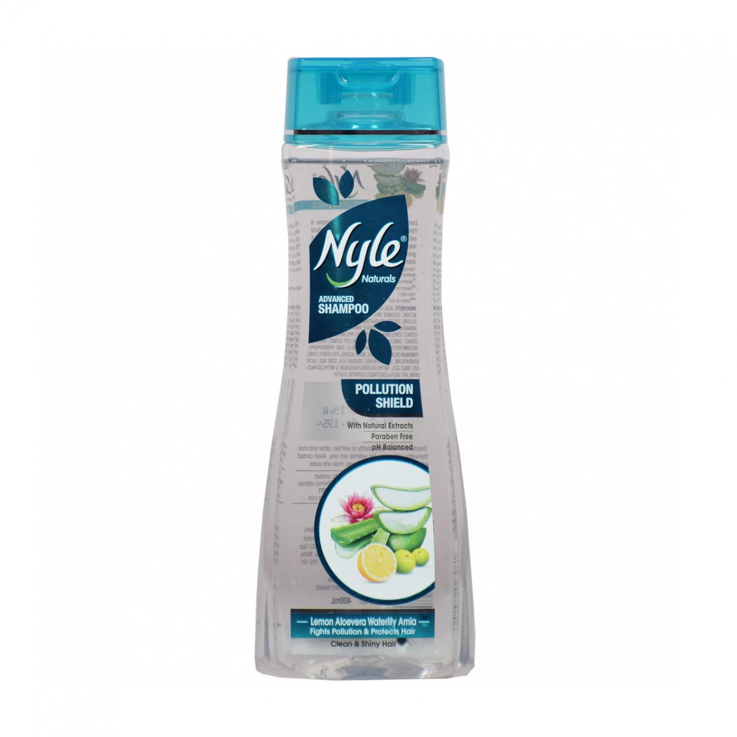 

Шампунь для защиты от загрязнений (400 мл), Shampoo Pollution Shield, Nyle Naturals 17.65625
