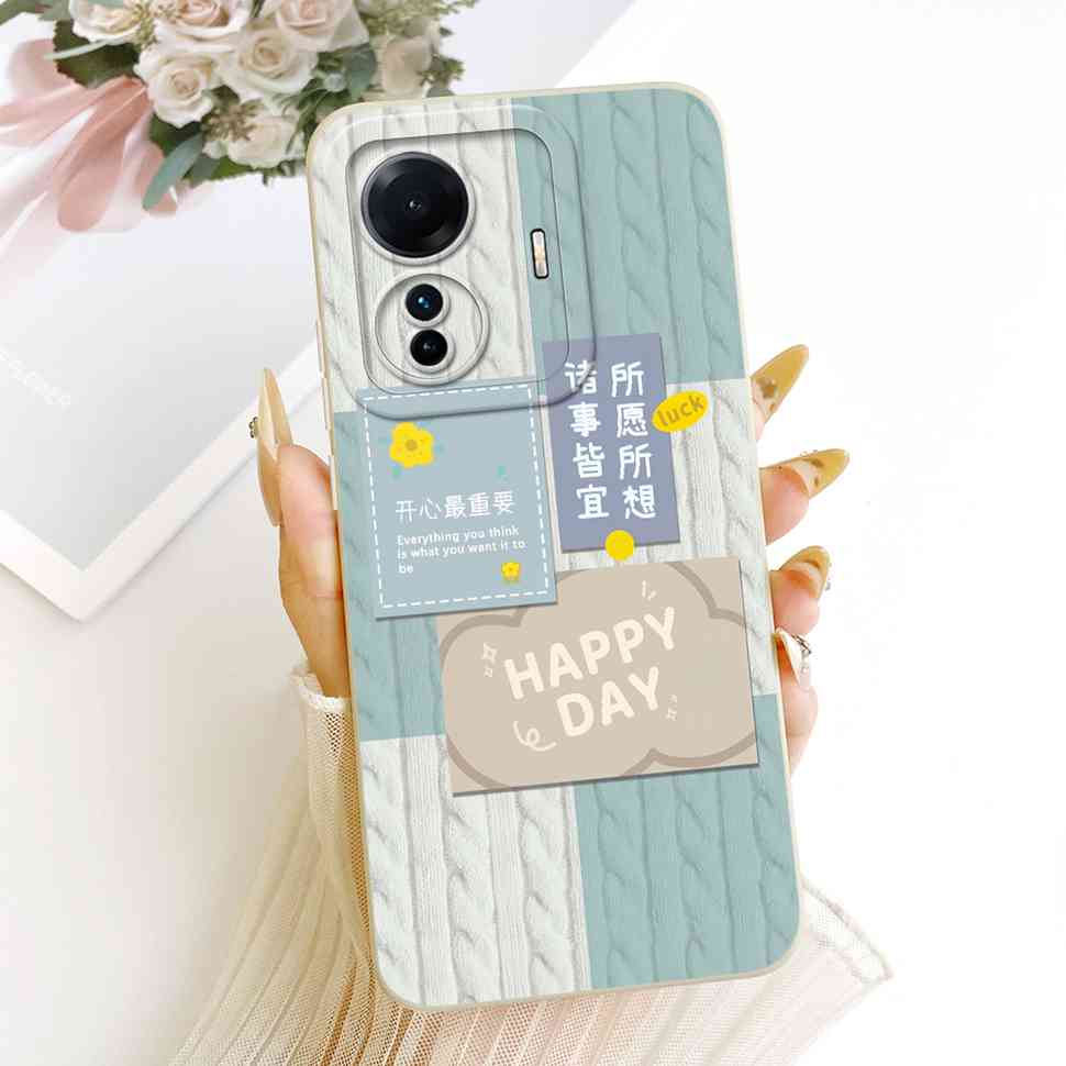 For vivo S15e 5G V2190A Case Cartoon Full Protection Silicone Back Cover For Vivo S15e VIVO S15E 5G 6.44" Phone Cases Shockproof