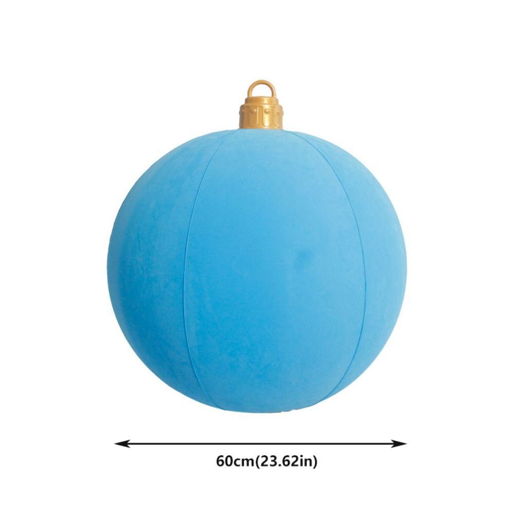 Large Christmas Inflatable Ball 60CM Inflatable Decorated Ball For Yard Lawn Porch Tree