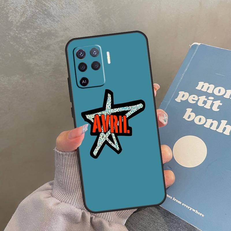 Singer Avril Lavigne Case For Oppo A98 A78 A79 A18 A38 A58 A40 A60 A80 A16 A76 A96 A15 A74 A94 A54 A17 A77 Cover