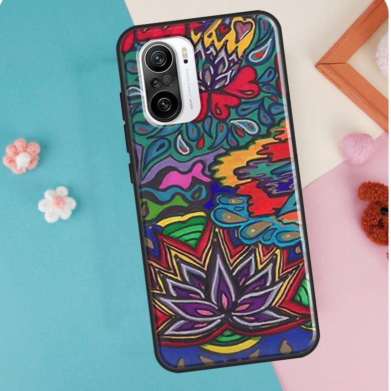 

Чехол в стиле хиппи 70-х годов с психоделическими цветочными цветами для POCO M3 M4 F1 F2 F3 X4 GT X3 Pro, чехол для Xiaomi 11T 10T 12 Pro 12X Mi 11 Lite POCO M4 Pro