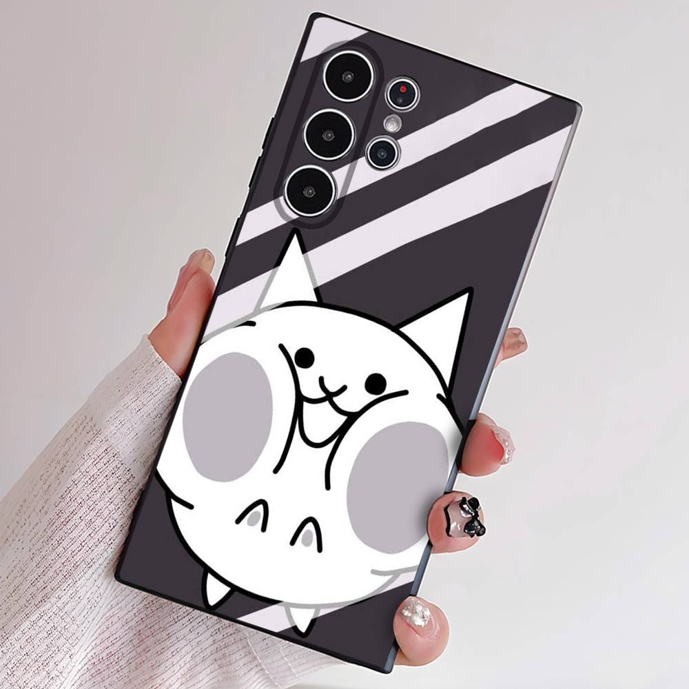 B-Battle Cats Anime Game Phone Case For Samsung S Series S21 S22 S23 S24 S25 FE Plus Ultra TPU Soft To Skin-friendly Case