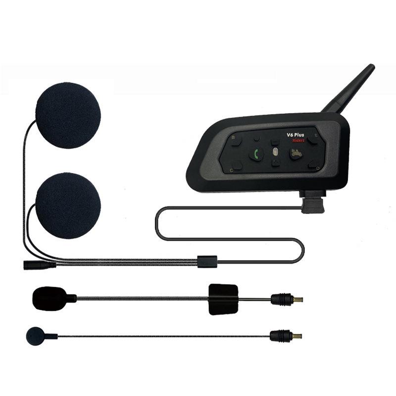 Casque Bluetooth V6 Plus: Interphone 1 à 5, Portée 1500m