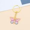 Colorful Butterfly Pendant Keychain and Earphone Bag Ornament for Girls