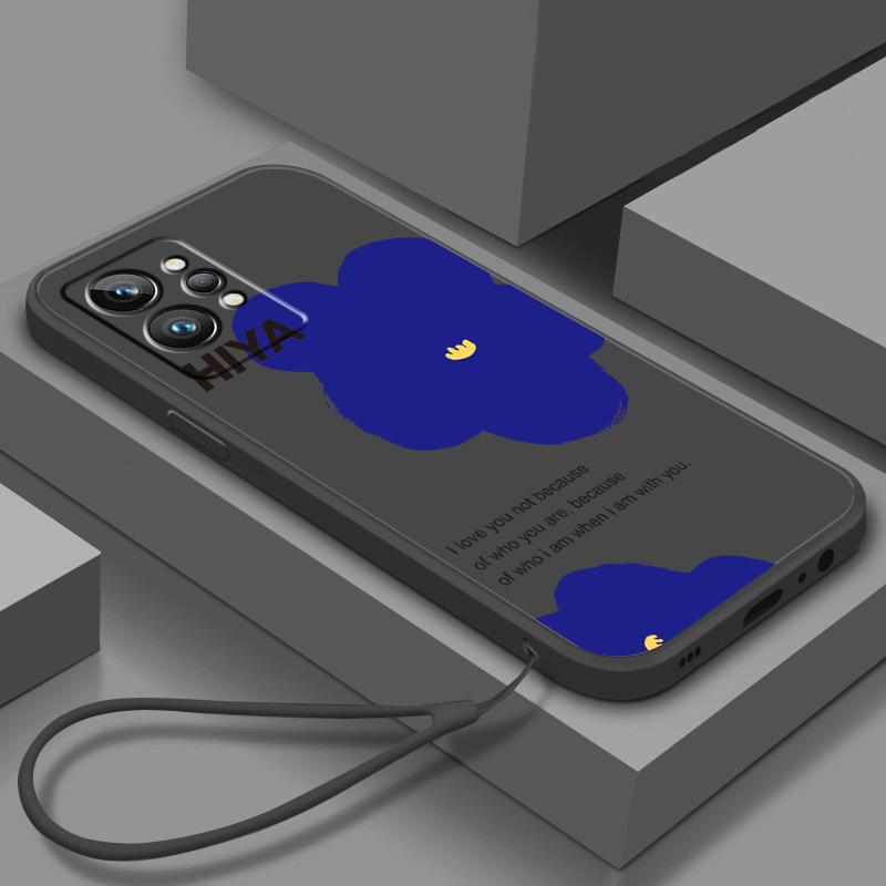 

Жидкий веревочный роскошный цветочный бабочка милый чехол для телефона OPPO Realme Q3S Q5i 50A 50i C21Y C11 GT Neo3 Neo2 9 9i 8 8i 7 Pro Plus Realme 7(Global)