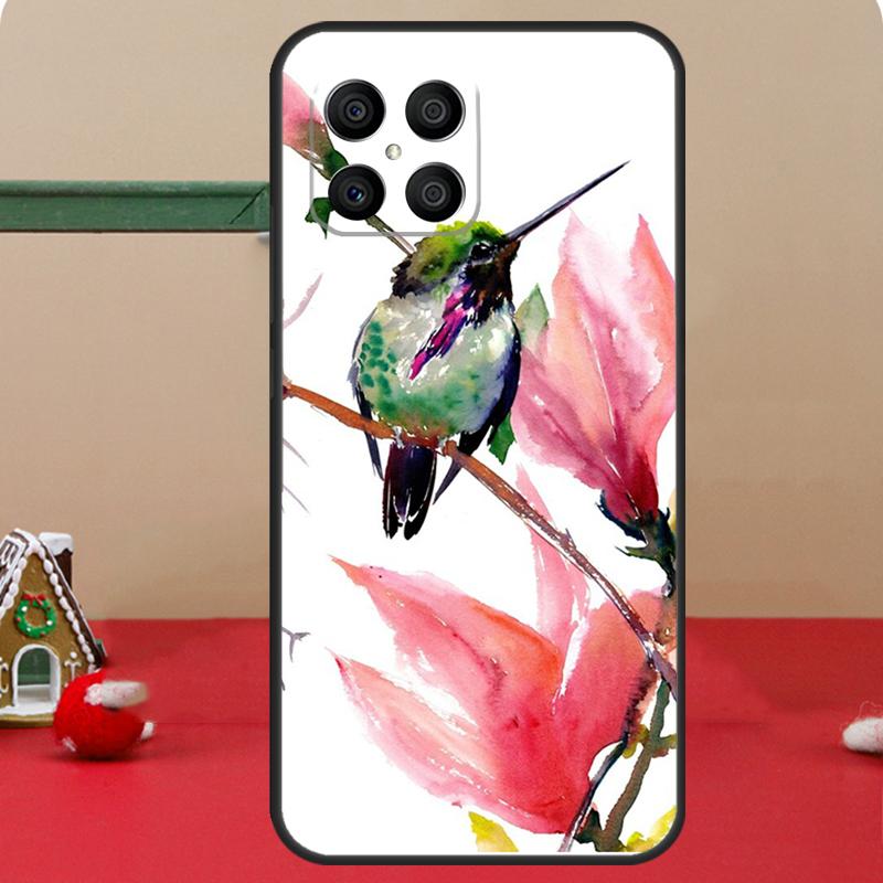 Hummingbird and Flowers Case For Honor Magic 8 Pro 6 7 Lite Honor 400 200 50 70 X8c X8b X9a X9b X9c X9d Win RT Coque
