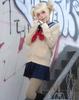 [Milky Time] My Hero Academia Toga Himiko Cosplay Sailor Uniform with Wig, Halloween Costume (L)