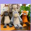 Adorable Donkey Plush Toy With Pp Cotton Filling For Home Office Decor