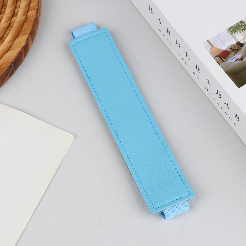 Pu Leather Elastic Notebook Band Holders Adjustable Pen Sleeve Pencil Pouch Holder Strap For Notebook Binder