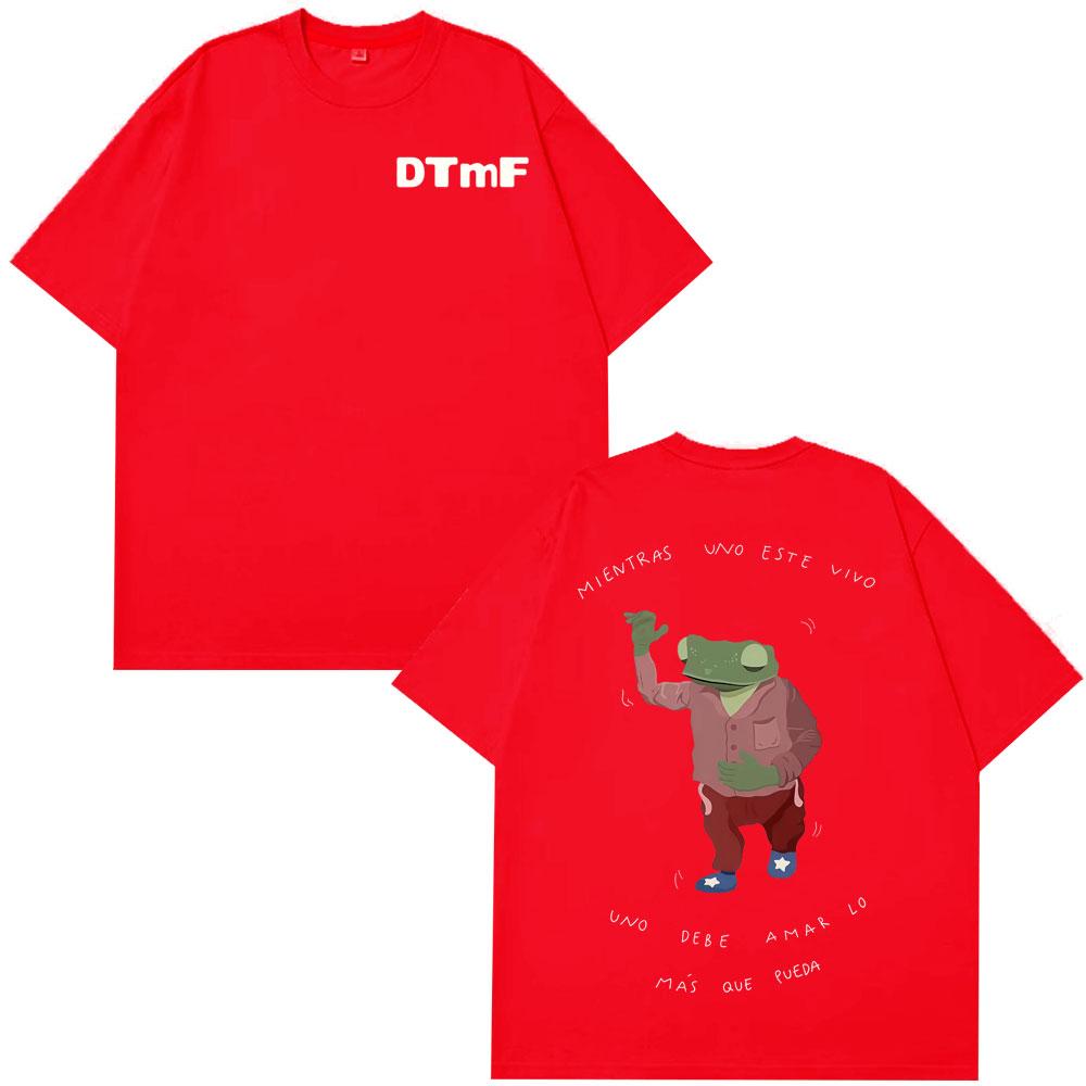 

Rapper Bad Bunny Frog Funny Meme Tees Men Women Hip Hop Fashion Oversized Tshirts Summer Cotton Oversized TShirts Streetwear S