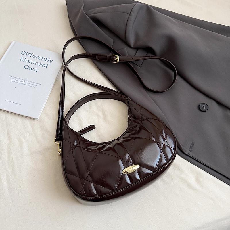 

Women s Crossbody Bag 2026 New Moon Shape Small Design Single Shoulder Bag PU Leather Lightweight Luxury Handbag Daily Use
