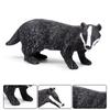 Oenux 10PCS Tiny Forest Animals Simulation Zoo Fox Pig Wolverine Beaver Model Action Figures Educational Cute Kids Toy Xmas Gift