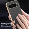 Stripe Thread Texture Leather Back Plating Case For Google Pixel 10 9 9a 8 7 6 Pro Anti Fingerprint Slide Camera Protector Shell