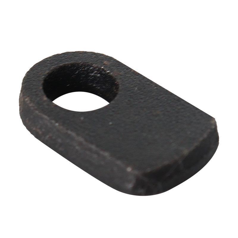 Black Iron Welded Flat Angle Bracket with Round Head for Mechanical Hardware Applications