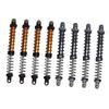4Pcs 1/10 Model Car Dual Spring Shock Damper Alloy 1/10 RC Dampers with 8 Spare Springs 120mm