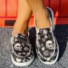 Women's Halloween Print Comfortable Flat Shoes for Casual Everyday Wear