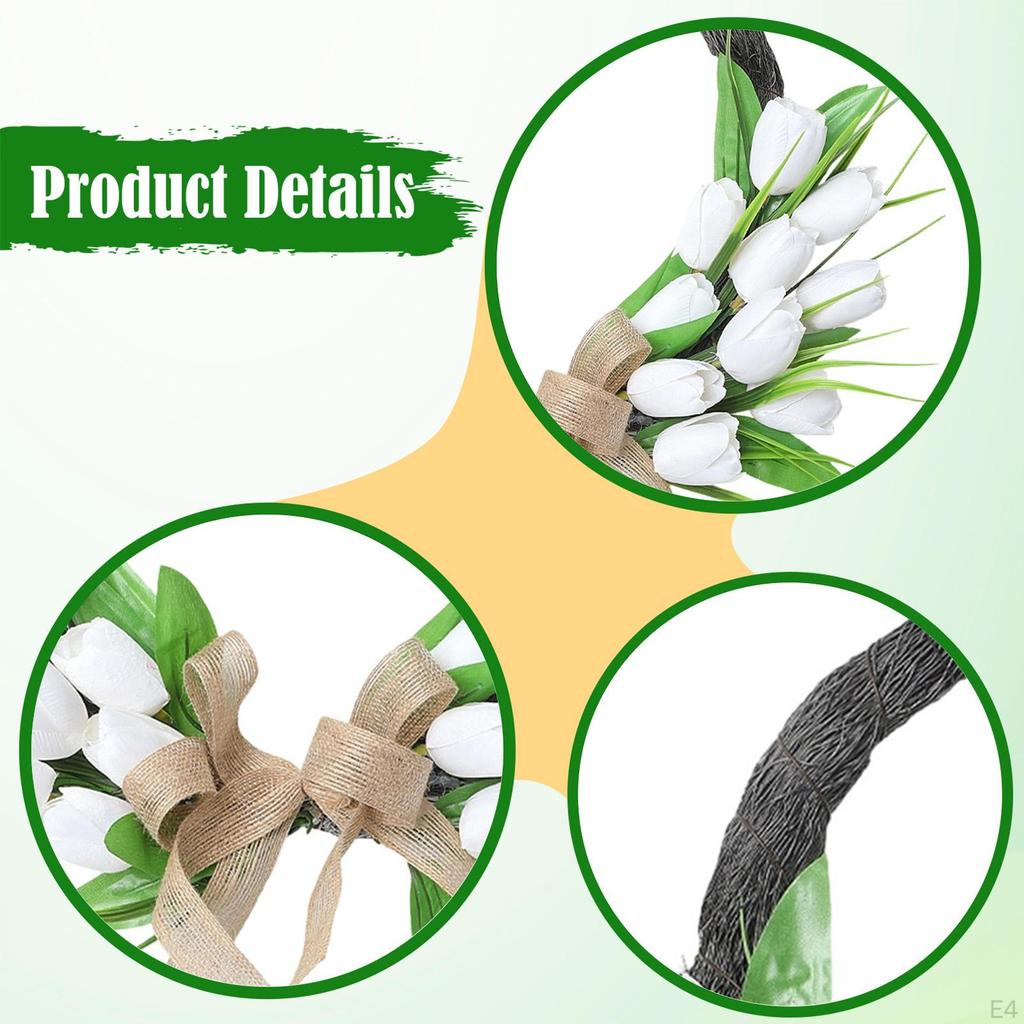 Artificial Garland for Spring And Summer, Ideal Front Door, Home Decor, Parties, Garden,