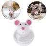 Teaser Toy Treat Disperser Automatic Interactive Mice Tumbler Swinging Mouse Feeder for Indoor Cats Kitten 6XDE