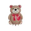 Outdoor Use Love Heart Foil Balloons Matte Finish Golden Assemble Bear Balloon Animal Shaped Giant Size 3D Balloon Shower