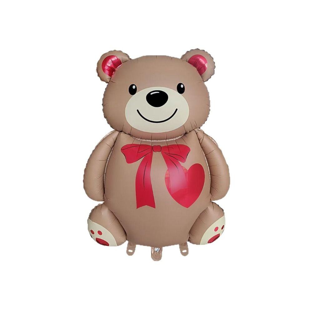 Outdoor Use Love Heart Foil Balloons Matte Finish Golden Assemble Bear Balloon Animal Shaped Giant Size 3D Balloon Shower