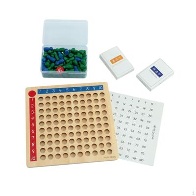 Montessori Math Board Mathematics Teaching Aids Wooden Manipulatives for Kids