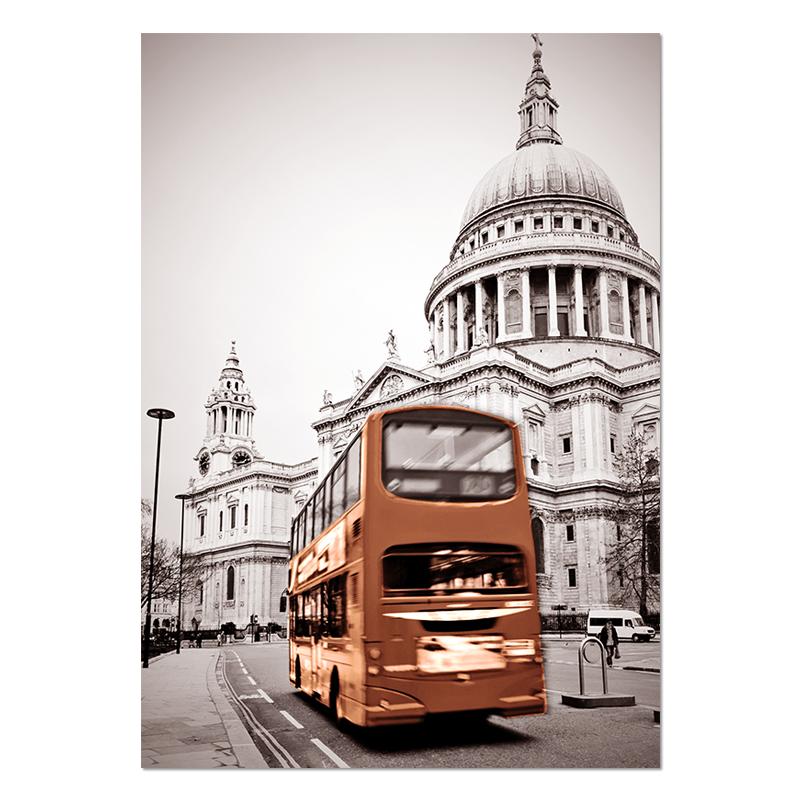 

Парижская башня колесо обозрения трамвайная дорога уличная настенная живопись на холсте плакаты на скандинавскую тему и принты настенные панно для декора гостиной 40x50cm No Frame