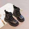 2025 Autumn/Winter Kids' Soft Sole Ankle Boots: Boys & Girls Plus Velvet Yellow Martin Boots