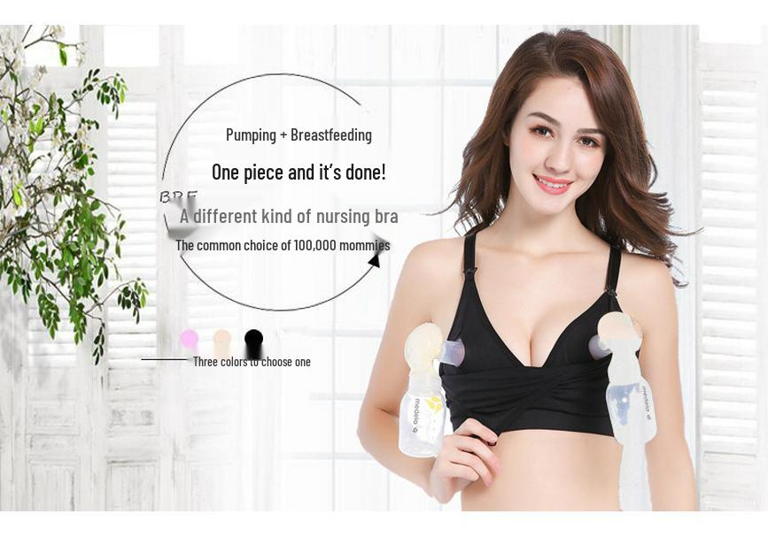 Hands-Free Wire-Free Nursing & Pumping Bra for Pregnant Women