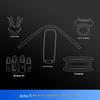 Jihu T1 Navigation Screen Console & Door Handle Protective Film for 25 Models