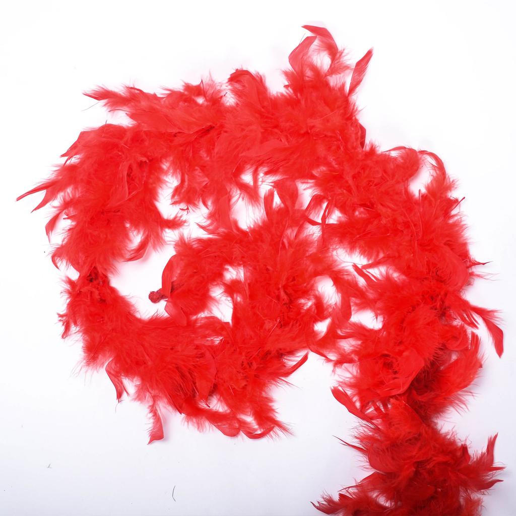 2M Multi Color Fluffy Handcraft Ostrich Feather Plume Boas Scarf Clothes for Wedding Valentine Day Decoration Performance Dance