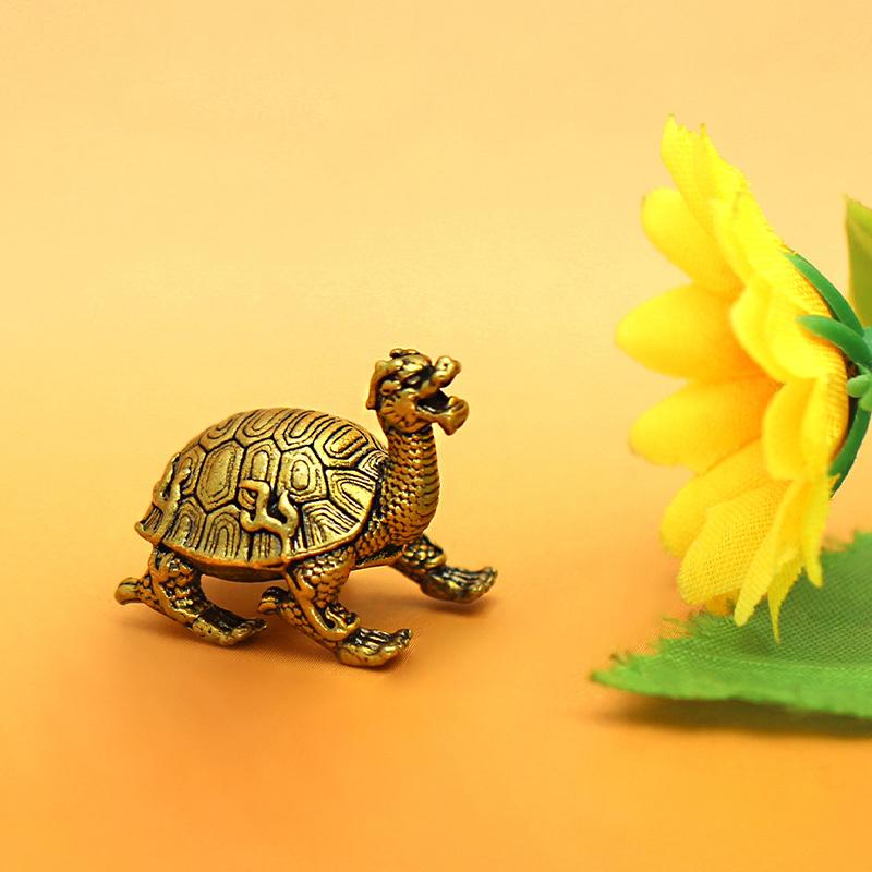 Mascot Turtle, Long-Lived Animal Statue, Office Desk Decoration