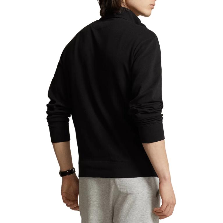 Polo Ralph Lauren Solid Color Long Sleeve Polo Shirt Men Tops Black 710812963037