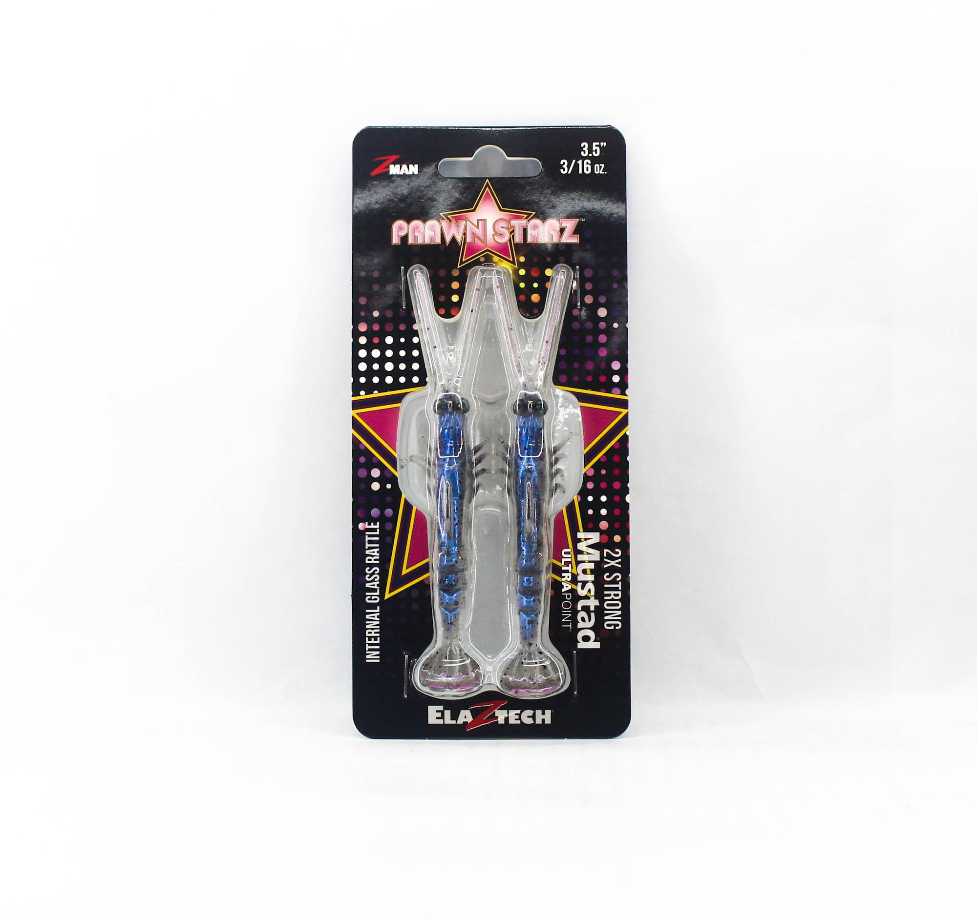 Zman Soft Lure PrawnstarZ 3.5 Inch 2/Pack White Shrimp (9064)