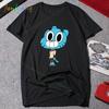 Gumball Und Darwin Cartoon Animation Unisex T-Shirt Y2k Kleidung Kurzarm T-Shirt Lustig