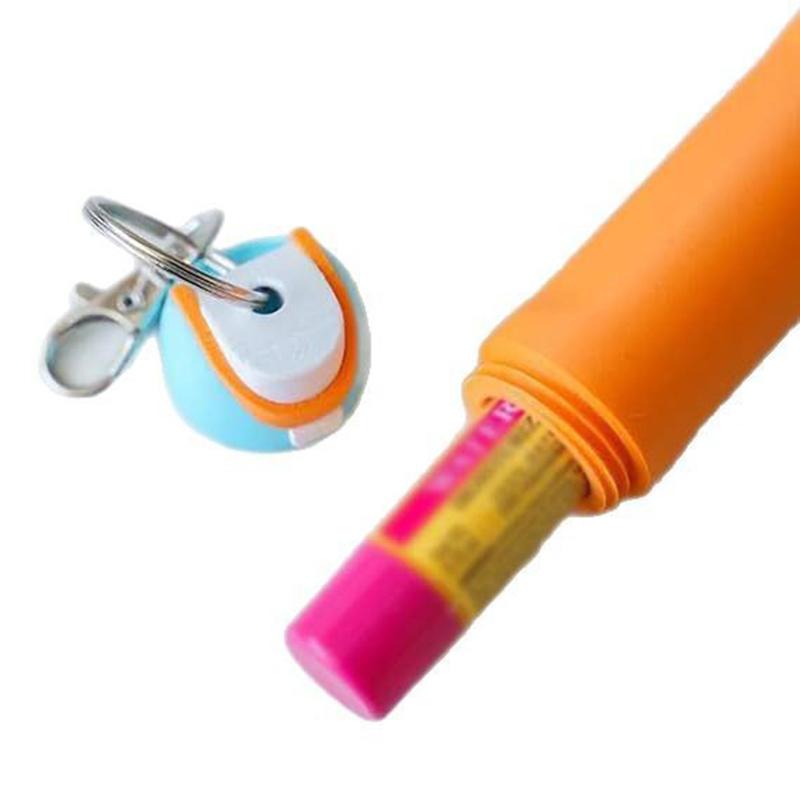 Creative Cute Bottle Key Chain Pendant 3D Printed Lip Balm Holder Bottle Key Chain Bag Decoration Craft Gift Keychain Car Gifts