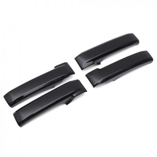 Glossy Black Interior Door Handle Cover For Toyota Tundra 2007-