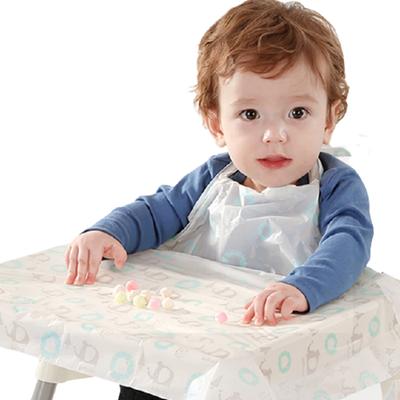 Babyclaw Disposable Self-directed Baby Food Baby Bib 10p, Blue, 10 Pieces