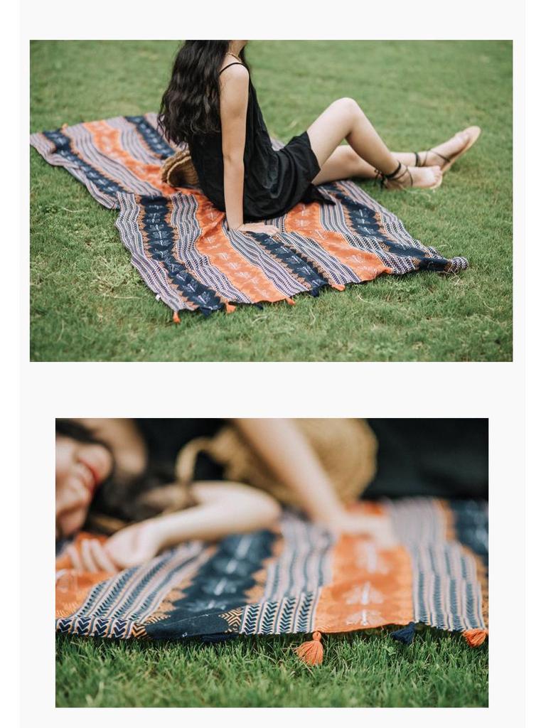 Women's Ethnic Style Summer Scarf: Yunnan Xinjiang Tibet Cotton Linen Silk Sunscreen Shawl