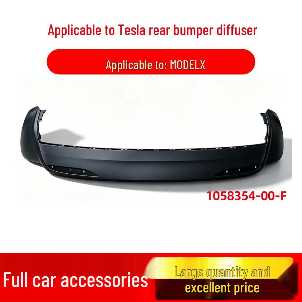 Tesla Model X Rear Bumper Lower Lip Accessory 1058354-00-F