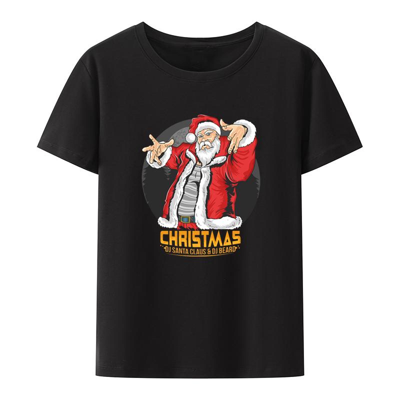 Santa Claus In Hip Hop Dancing Style Graphic Printed Tshirt Funny Tee Tshirts Summer Clothes For Unisex Clothing Casual Humor