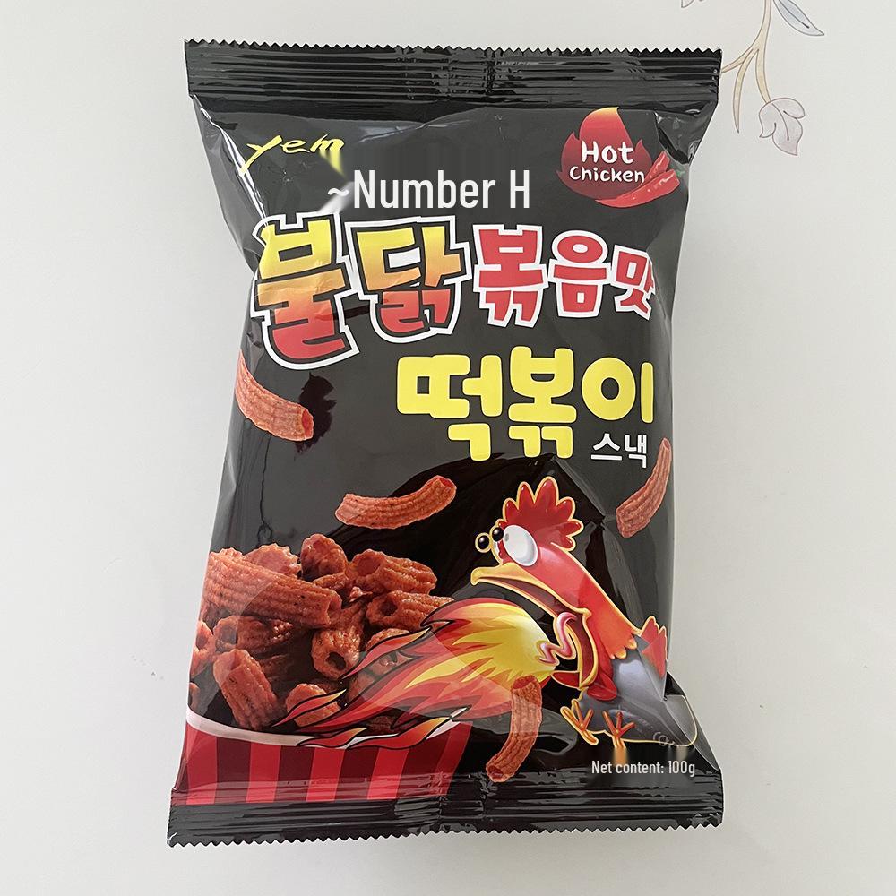 Snack Coreani Zero - Strisce di Torta di Riso Saltate Piccanti - 100g Sapore Dolce & Piccante