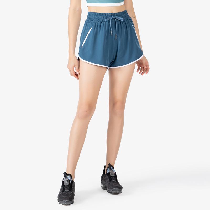 

Женские быстросохнущие шорты для йоги и бега с высокой посадкой - Летний повседневный спортивный крой Extra Large