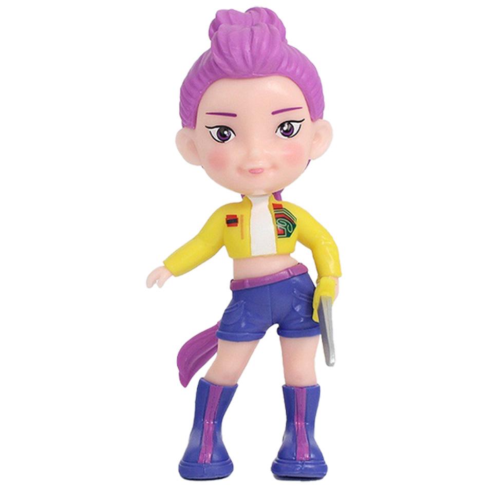 15.5cm Kpop Demon Hunters Anime Kpop Girl Group Cartoon Rumi Zoey Mira Action Figures PVC Figurines Model Doll Girls Toys Gifts