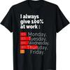 Labor Day T Shirt For I Always Give 100 At Work