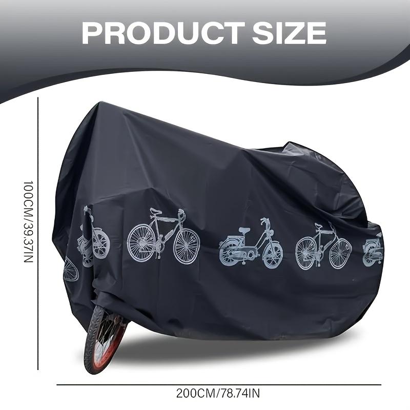 Heavy Duty Waterproof Bike Cover 200x100cm Dustproof Sun Protection Outdoor Bicycle Tent Thick Cartoon Design Mountain Bike Storage Cover