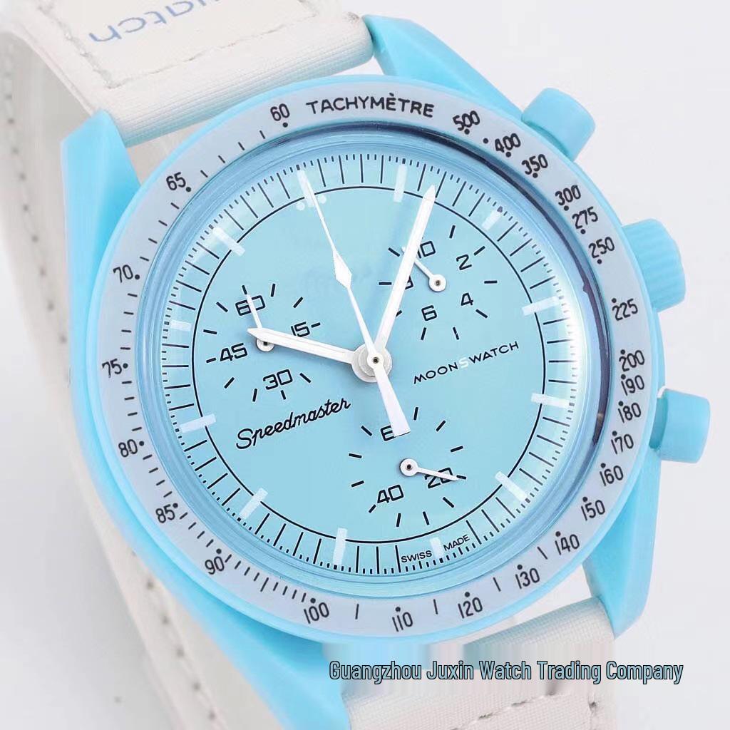 

Чоловічий кварцовий хронограф на космічну тематику Місяця та Меркурія